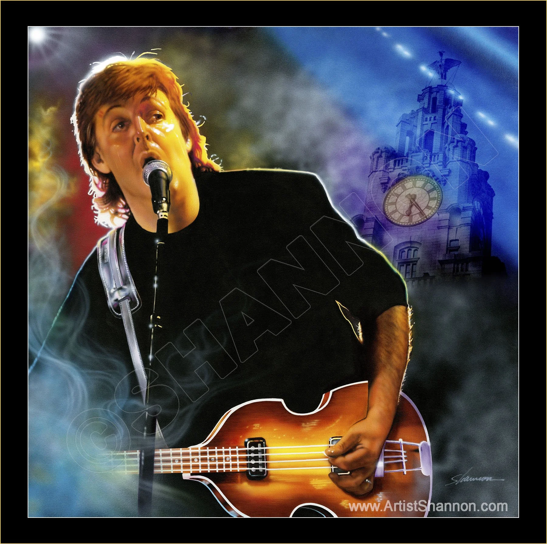 パ*ン様 【激レア】PAUL IS COOL - PAUL McCARTNEY Paul McCartney Over Liverpool Print — SHANNON